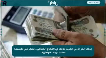 جدول الحد الأدنى الجديد للأجور في القطاع الحكومي.. تعرف على تقسيمه حسب درجات الوظائف